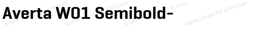 Averta W01 Semibold字体转换